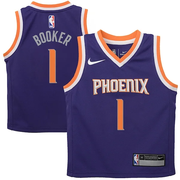 Accattivante Carino Eccezionale Devin Booker Phoenix Suns Nike Preschool Replica Jersey Purple Icon Edition