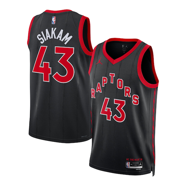 Carino Duraturo Splendido Pascal Siakam Toronto Raptors Jordan Brand Unisex Swingman Jersey Statement Edition Black