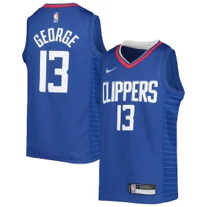 Carino Eccezionale Classico Paul George LA Clippers Nike Youth 2021/22 Diamond Swingman Jersey Icon Edition Royal