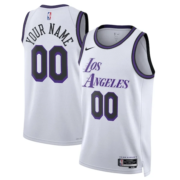 Carino Fascinante Los Angeles Lakers Nike Unisex 2022/23 Swingman Custom Jersey City Edition White