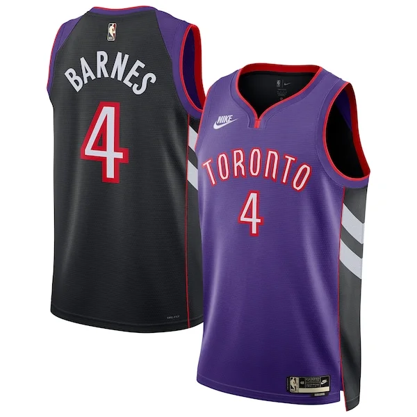 Carino Fascinante Meraviglioso Scottie Barnes Toronto Raptors Nike Unisex 2024/25 Swingman Jersey Purple Classic Edition