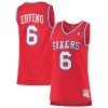 Carino Julius Erving Philadelphia 76ers Women's 1982/83 Hardwood Classics Swingman Jersey Red