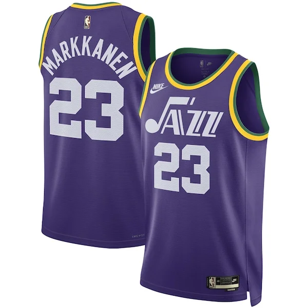 Carino Lauri Markkanen Utah Jazz Nike Unisex 2023/24 Swingman Replica Jersey Classic Edition Purple