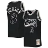 Carino Meraviglioso Allen Iverson Philadelphia 76ers Hardwood Classics Off Court Swingman Jersey Black