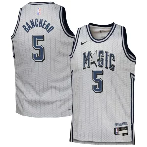 Carino Meraviglioso Paolo Banchero Orlando Magic Nike Youth 2024/25 Swingman Player Jersey City Edition Silver