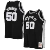 Carino Moderno Trendy David Robinson San Antonio Spurs 1998/99 Big & Tall Hardwood Classics Swingman Jersey Black