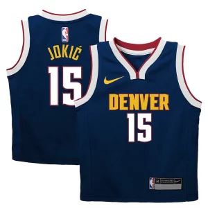 Cool Nikola Jokic Denver Nuggets Nike Preschool Dri FIT Swingman Player Jersey Icon Edition Navy