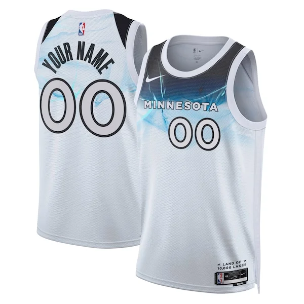 Carino Ottimo Duraturo Minnesota Timberwolves Nike Unisex 2024/25 Custom Swingman Jersey City Edition White