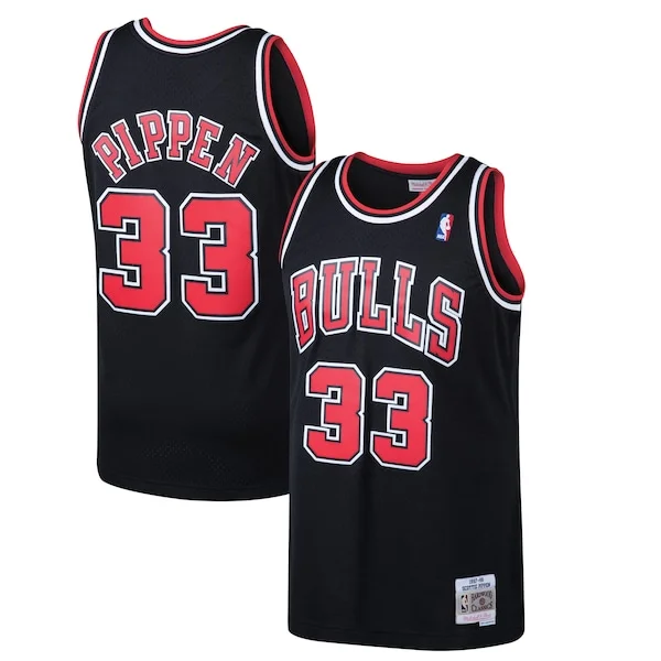 Carino Prestigioso Scottie Pippen Chicago Bulls 1997/98 Hardwood Classics Swingman Jersey Black/White