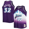 Carino Sofisticato Raffinato Karl Malone Utah Jazz Big & Tall Hardwood Classics 1996/97 Swingman Jersey Purple/White