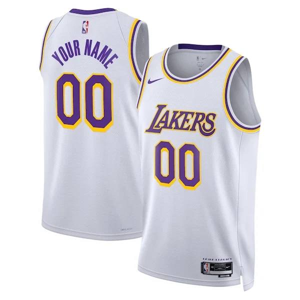 Carino Splendido Fantastico Los Angeles Lakers Nike Unisex Swingman Custom Jersey White Association Edition