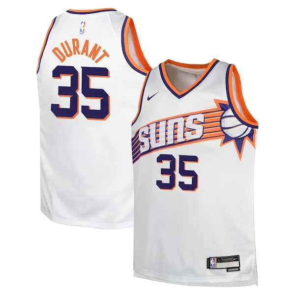 Carino Splendido Raffinato Kevin Durant Phoenix Suns Nike Youth Swingman Jersey Association Edition White