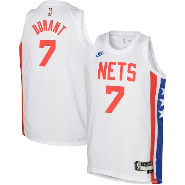 Classico Carino Fantastico Kevin Durant Brooklyn Nets Nike Youth 2022/23 Swingman Jersey White Classic Edition