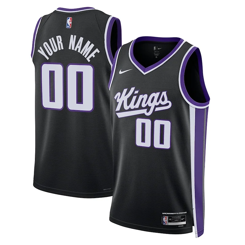 Ottimo Moderno Sacramento Kings Nike Unisex Swingman Custom Jersey Icon Edition Black