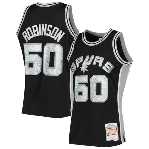 Classico David Robinson San Antonio Spurs 1998/99 Hardwood Classics NBA 75th Anniversary Diamond Swingman Jersey Black