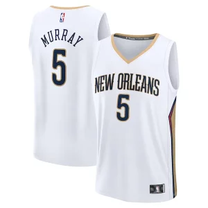 Delizioso Dejounte Murray New Orleans Pelicans Fast Break Replica Player Jersey Association Edition White
