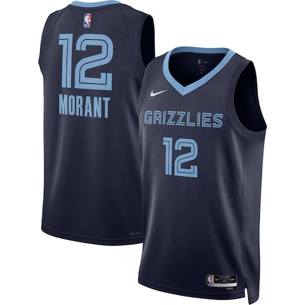 Classico Delizioso Prestigioso Ja Morant Memphis Grizzlies Nike Unisex Swingman Jersey Icon Edition Navy/White