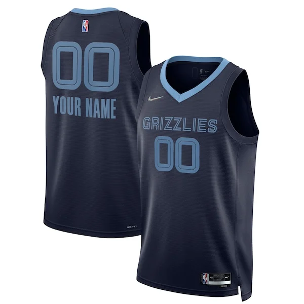 Classico Memphis Grizzlies Nike 2021/22 Diamond Swingman Custom Jersey Icon Edition Navy