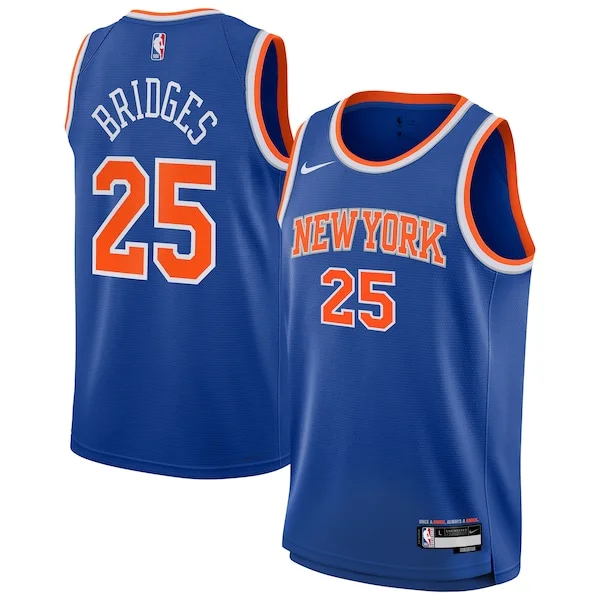 Classico Meraviglioso Fantastico Mikal Bridges New York Knicks Nike Youth Swingman Jersey Icon Edition Blue