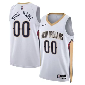 Classico New Orleans Pelicans Nike Unisex Swingman Custom Jersey White Association Edition
