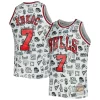 Classico Toni Kukoc Chicago Bulls 1997/98 Hardwood Classics Doodle Swingman Jersey White