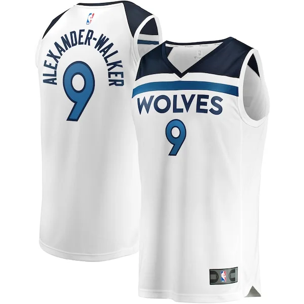 Classico Trendy Nickeil Alexander Walker Minnesota Timberwolves Youth Fast Break Replica Player Jersey Association Edition White