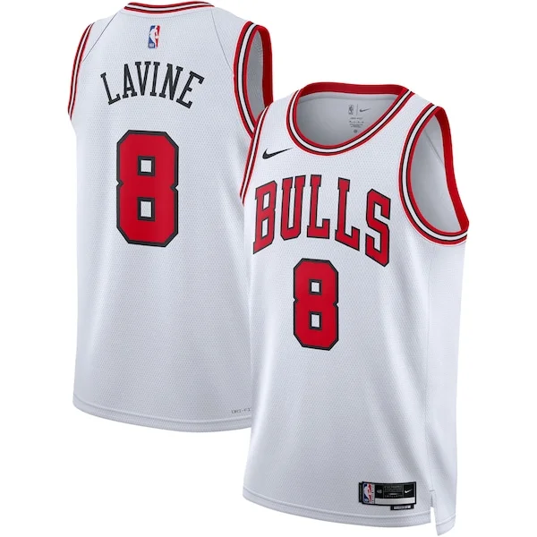 Classico Zach LaVine Chicago Bulls Nike Unisex Swingman Jersey Association Edition White/Red