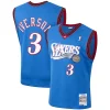 Comodo Allen Iverson Philadelphia 76ers 1999/2000 Hardwood Classics Swingman Jersey Royal