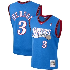 Comodo Allen Iverson Philadelphia 76ers 1999/2000 Hardwood Classics Swingman Jersey Royal