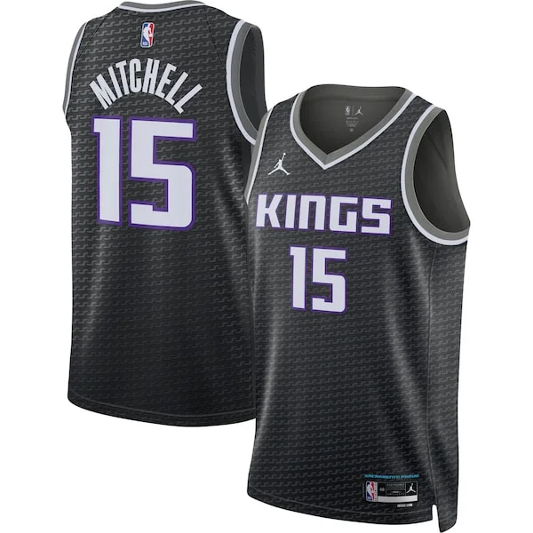 Comodo Attraente Davion Mitchell Sacramento Kings Jordan Brand Unisex Swingman Jersey Statement Edition Black