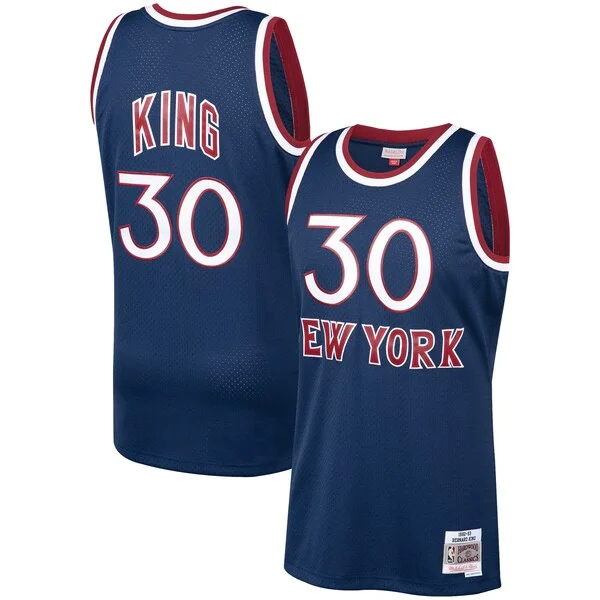 Comodo Bernard King New York Knicks 1982/83 Hardwood Classics Swingman Jersey Navy