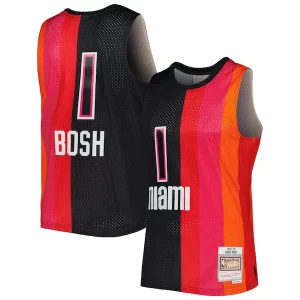 Comodo Chris Bosh Miami Heat Hardwood Classics 2011/12 Split Swingman Jersey Black/Red