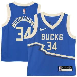 Splendido Fascinante Giannis Antetokounmpo Milwaukee Bucks Nike Toddler 2024/25 Swingman Player Jersey City Edition Royal