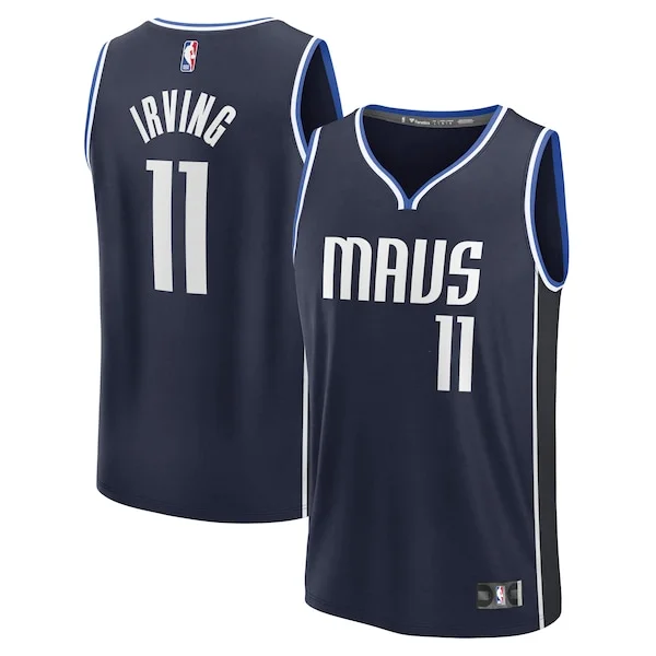 Comodo Delizioso Magnifico Kyrie Irving Dallas Mavericks Fast Break Replica Player Jersey Statement Edition Navy