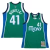 Comodo Dirk Nowitzki Dallas Mavericks 2004/05 Hardwood Classics Authentic Jersey Green