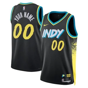 Comodo Indiana Pacers Nike Unisex 2023/24 Custom Swingman Jersey Black City Edition