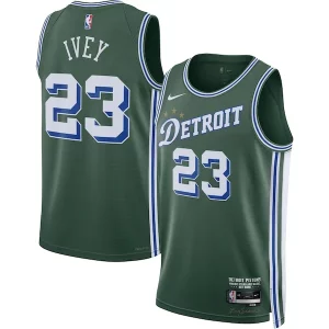 Comodo Jaden Ivey Detroit Pistons Nike 2022/23 Swingman Jersey City Edition Green