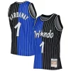 Comodo Magnifico Penny Hardaway Orlando Magic Hardwood Classics 1994/95 Split Swingman Jersey Blue/Black