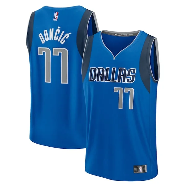 Bellissimo Classico Stupendo Luka Dončić Dallas Mavericks Fast Break Replica Player Jersey Icon Edition Blue