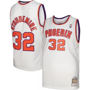 Cool Bellissimo Amar'e Stoudemire Phoenix Suns 2001/02 Hardwood Classics Swingman Jersey White/Purple