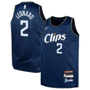 Cool Comodo Kawhi Leonard LA Clippers Nike Youth Swingman Replica Jersey City Edition Navy