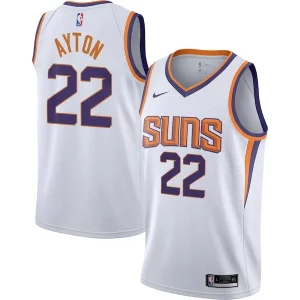 Cool Deandre Ayton Phoenix Suns Nike Youth Swingman Jersey Association Edition White/Purple