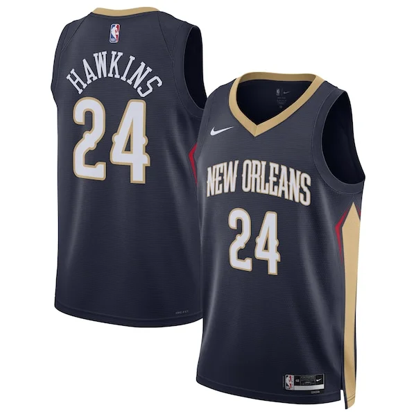 Cool Fantastico Jordan Hawkins New Orleans Pelicans Nike Unisex Swingman Jersey Icon Edition Navy