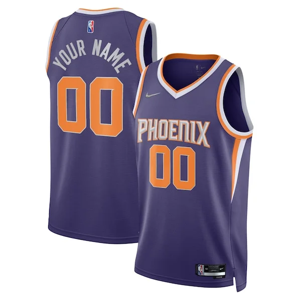 Cool Fascinante Splendido Phoenix Suns Nike 2021/22 Diamond Swingman Custom Jersey Icon Edition Purple