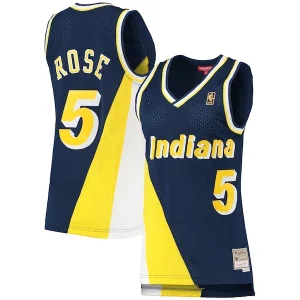 Cool Jalen Rose Indiana Pacers Women's 1996/97 Hardwood Classics Swingman Jersey Navy