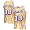 Cool Kareem Abdul Jabbar Los Angeles Lakers 75th Anniversary 1983/84 Hardwood Classics Swingman Jersey Gold