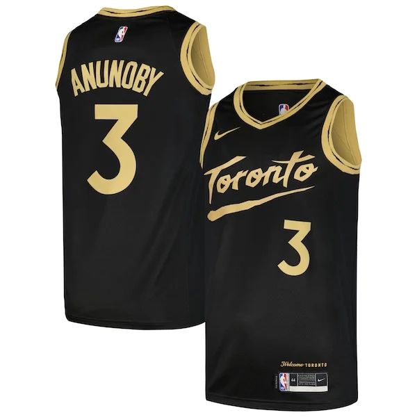 Cool Magnifico Meraviglioso OG Anunoby Toronto Raptors Nike Swingman Player Jersey City Edition Black