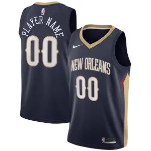 Cool Magnifico Trendy New Orleans Pelicans Nike Swingman Custom Jersey Navy Icon Edition