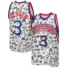 Cool Ottimo Sofisticato Allen Iverson Philadelphia 76ers 1996/97 Swingman Jersey White