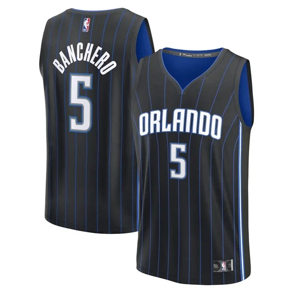 Cool Pratico Fantastico Paolo Banchero Orlando Magic Fast Break Replica Player Jersey Icon Edition Black